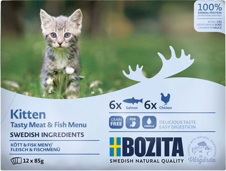 Bozita Kitten Multibox 12x85 g  i sås / 1.02kg
